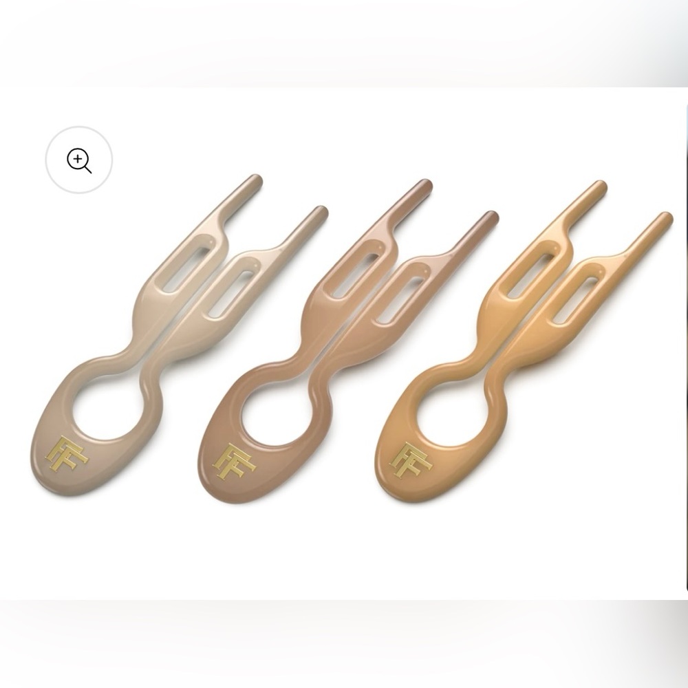 FIONA FRANCHIMON HAIRPIN Paris Collection Soft Beige, Satin Sand, Smooth Caramel